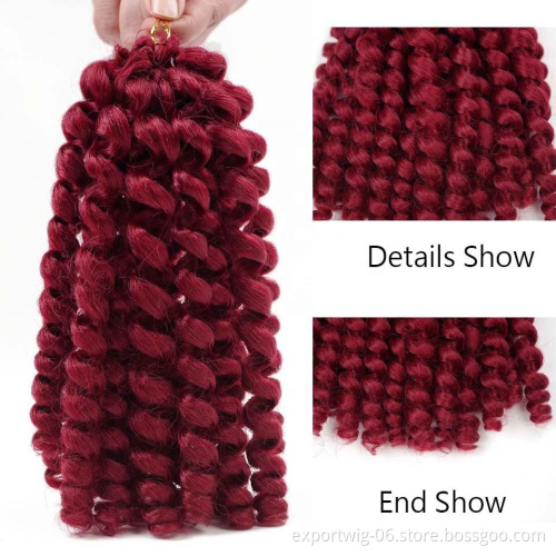 Short wand curl crochet braid soft baby curls braiding hair at cheap price jamaican bounce crochet braids hair